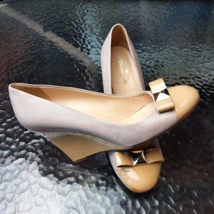Kate Spade leather wedge platforms heels  Italy